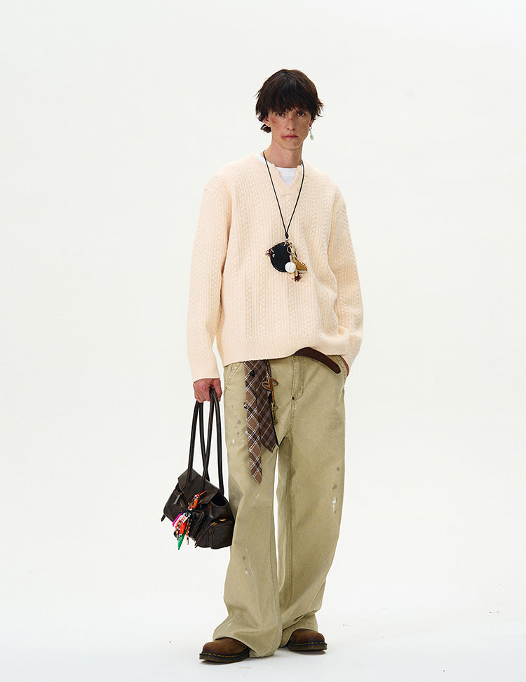 MADWITCH CASUAL KNIT SWEATER #Y322