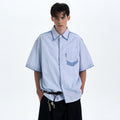 MADWITCH PATCHWORK SHORT SLEEVE SHIRT #AB1051