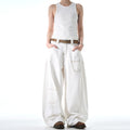 MADWITCH DESIGNER-STYLE WIDE-LEG JEANS #L665