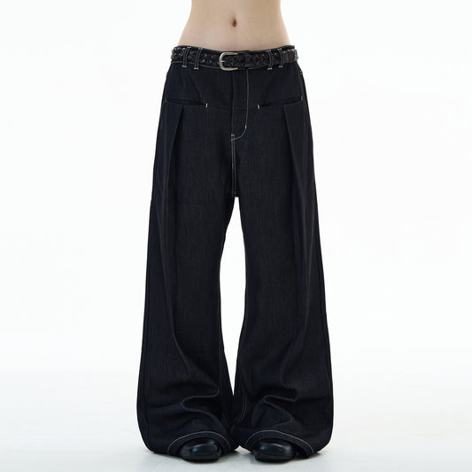 MADWITCH SLIM FLARE DRESS PANTS #AK028