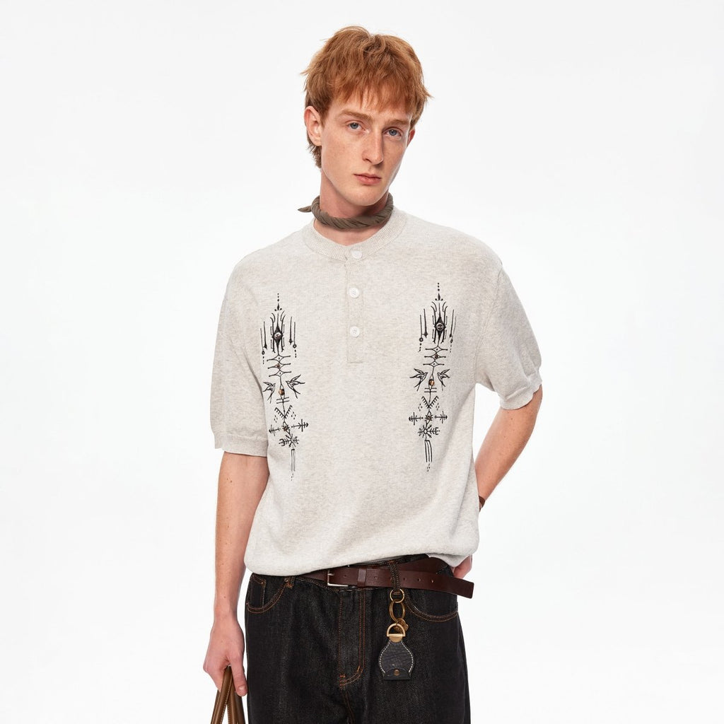 MADWITCH HERITAGE HENLEY SHIRT 991238 - MadWitch Store