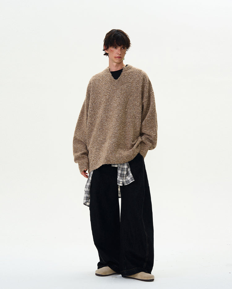 MADWITCH TEXTURED WOOL SWEATER #C142+