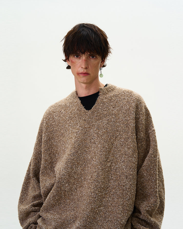 MADWITCH TEXTURED WOOL SWEATER #C142+