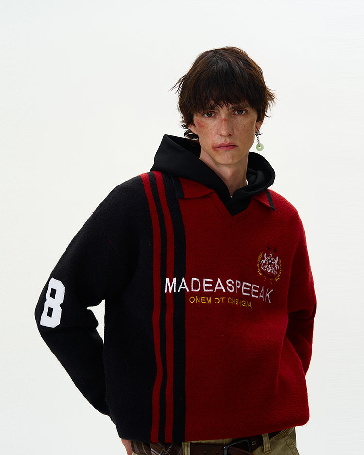 MADWITCH COLOR-BLOCK SWEATER #AK024