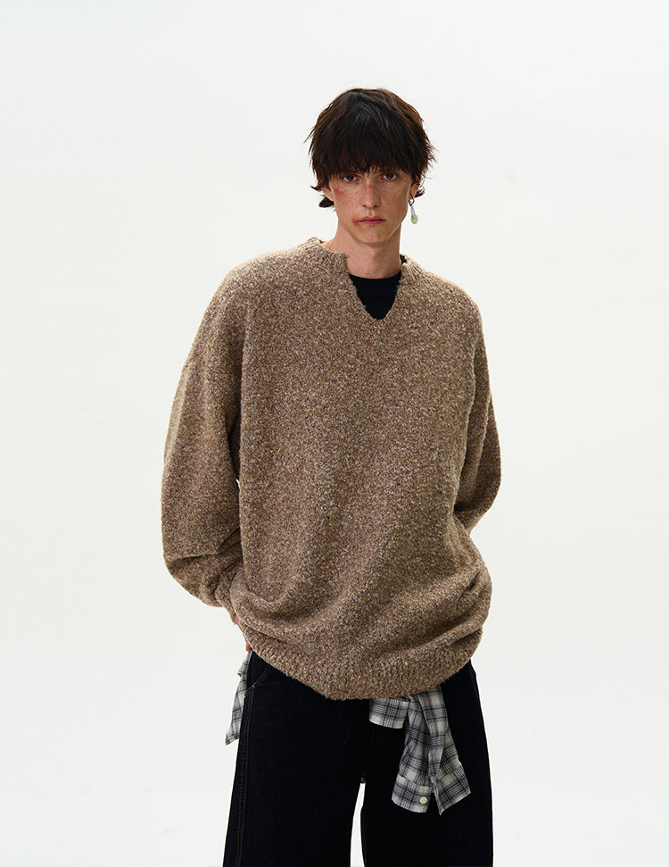 MADWITCH TEXTURED WOOL SWEATER #C142+