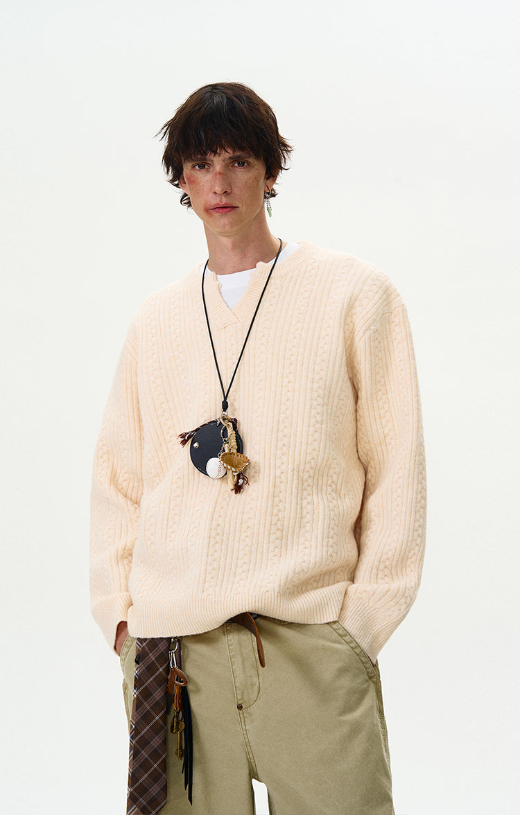 MADWITCH CASUAL KNIT SWEATER #Y322