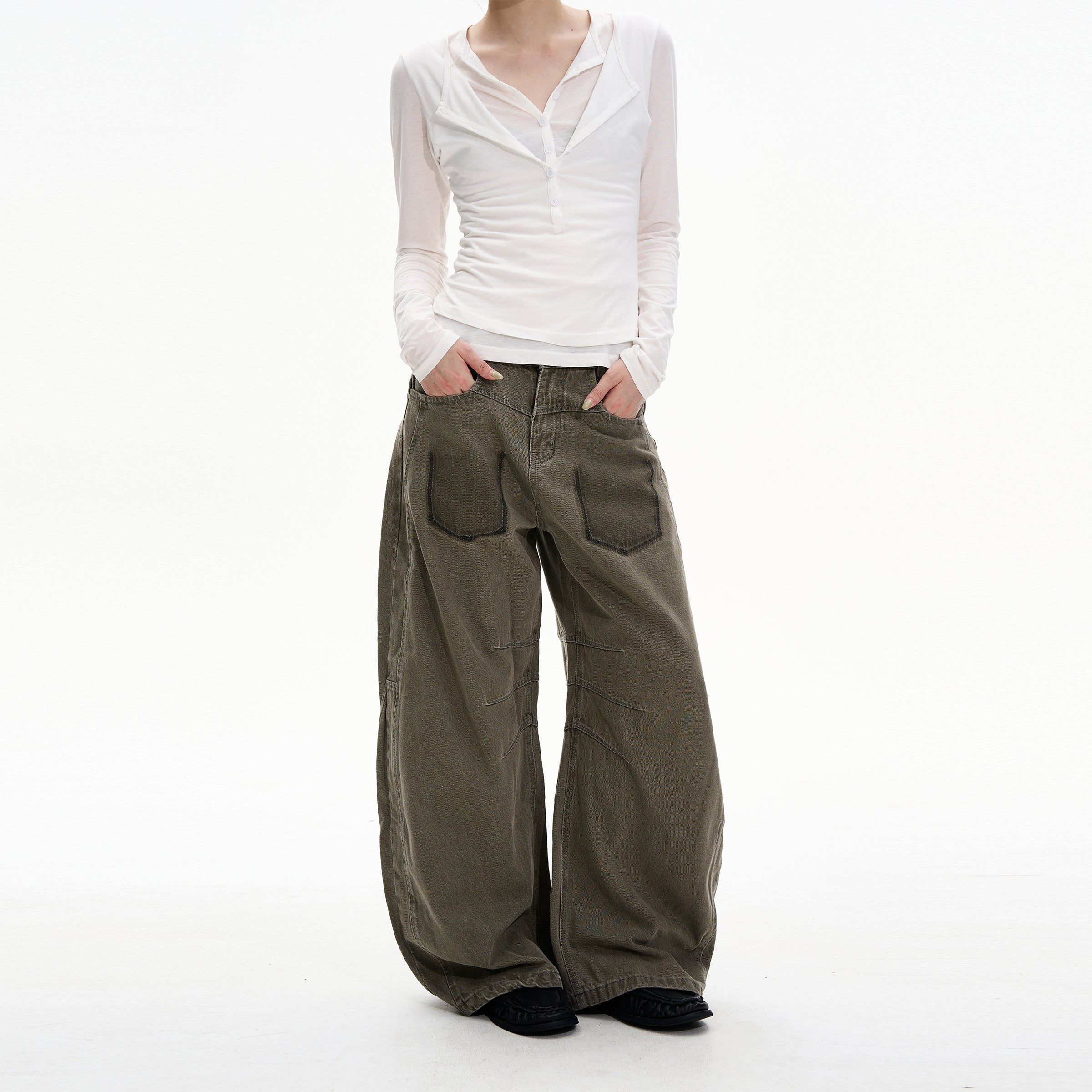 MADWITCH GRUNGE SLUNG JEANS #G6890