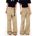 MADWITCH DECONSTRUCTED EMBROIDERED WASHED CARGO TROUSERS #CK3653