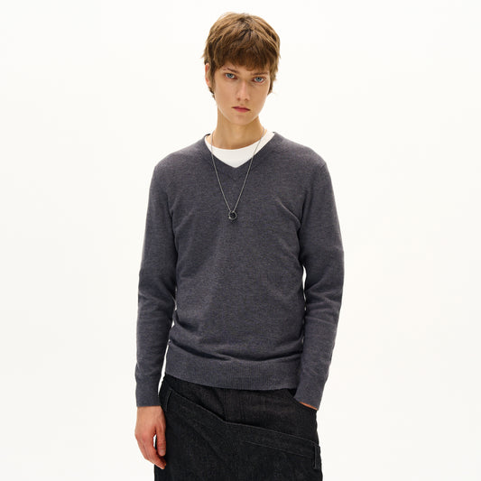 MADWITCH VINTAGE V-NECK WOOL SWEATER #M6662