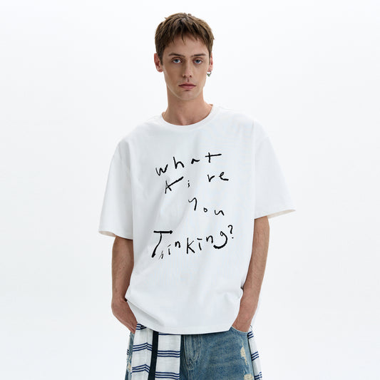 MADWIT HAND DRAWN GRAPHIC TEE #UT007