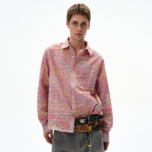 MADWITCH UNISEX BUBBLE COTTON LONG SLEEVE SHIRT #CR6218