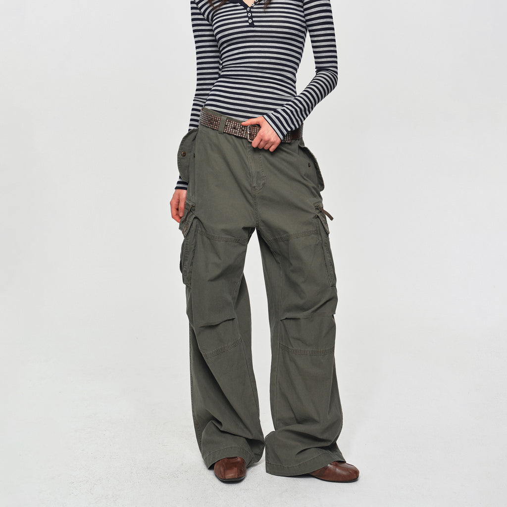 MADWITCH VINTAGE DISTRESSED CARGO PANTS #CK61082