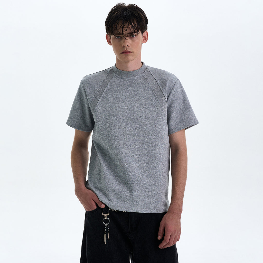 MADWITCH BOXY STRAIGHT SHOULDER T-SHIRT #XY24002