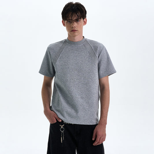 MADWITCH BOXY STRAIGHT SHOULDER T-SHIRT #XY24002