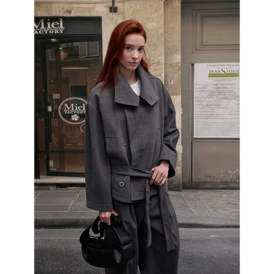 MADWITCH OLD MONEY WOOL COAT #2717