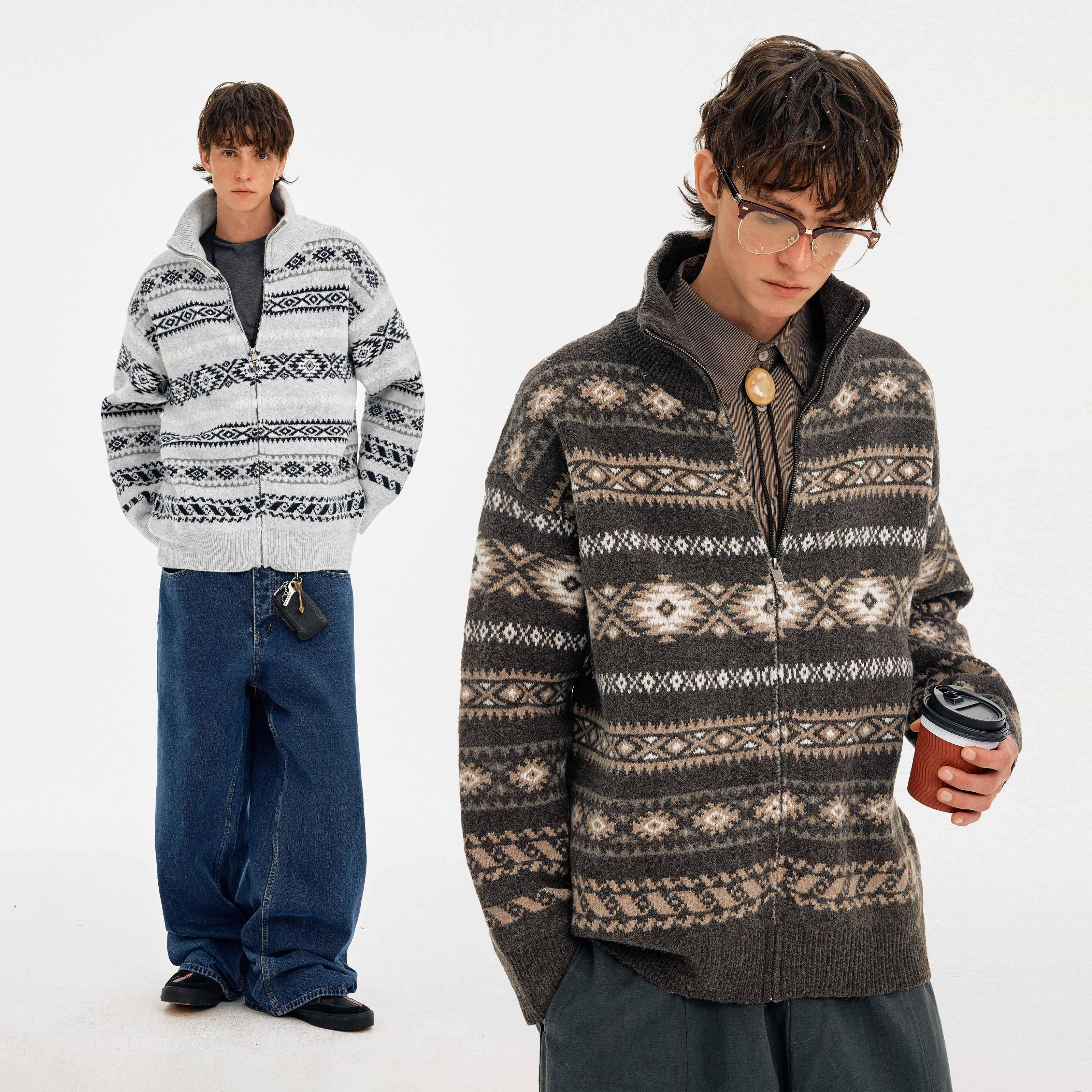 MADWITCH FAIR COLOR KNIT JACKET #991125