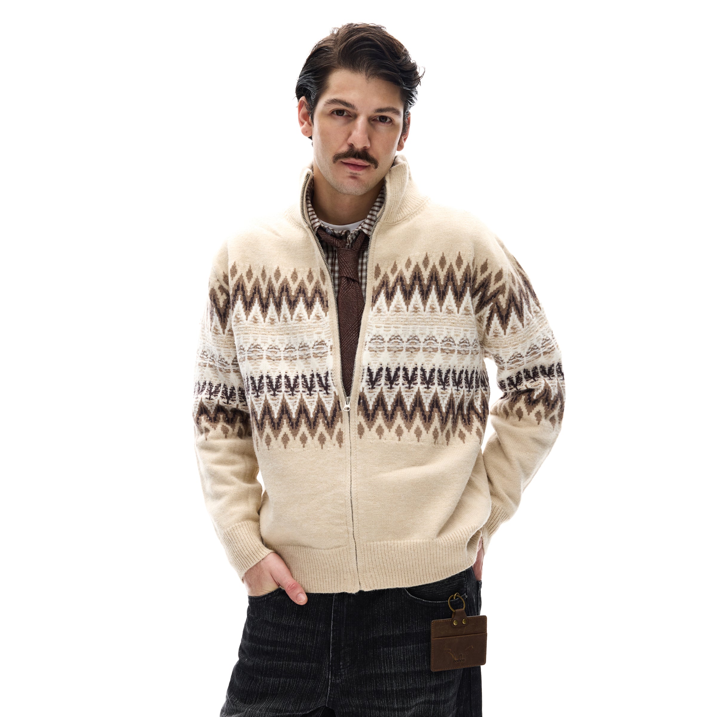 MADWITCH FAIR ISLE CARDIGAN #G208