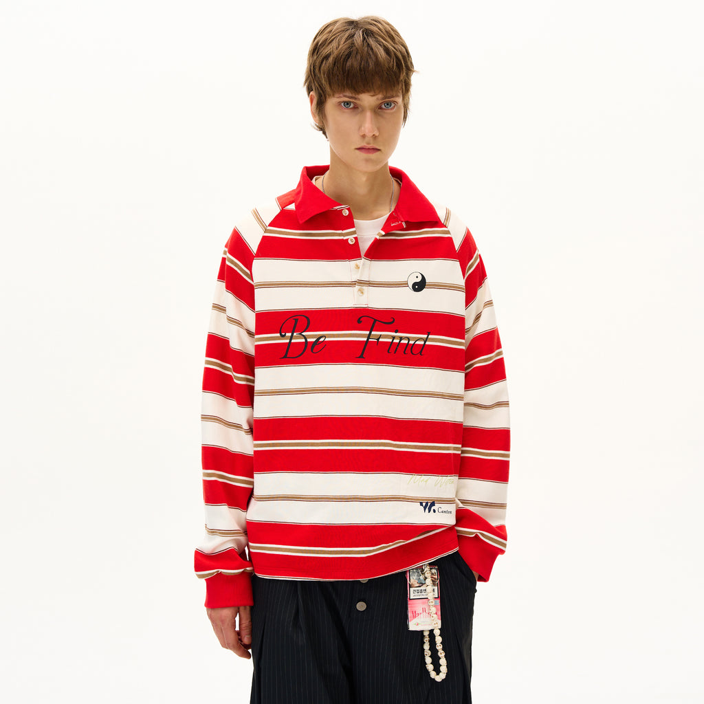 MADWITCH CONTRAST STRIPE TOP #MC5107