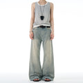 MADWITCH VINTAGE SLUB COTTON JEANS #Z011