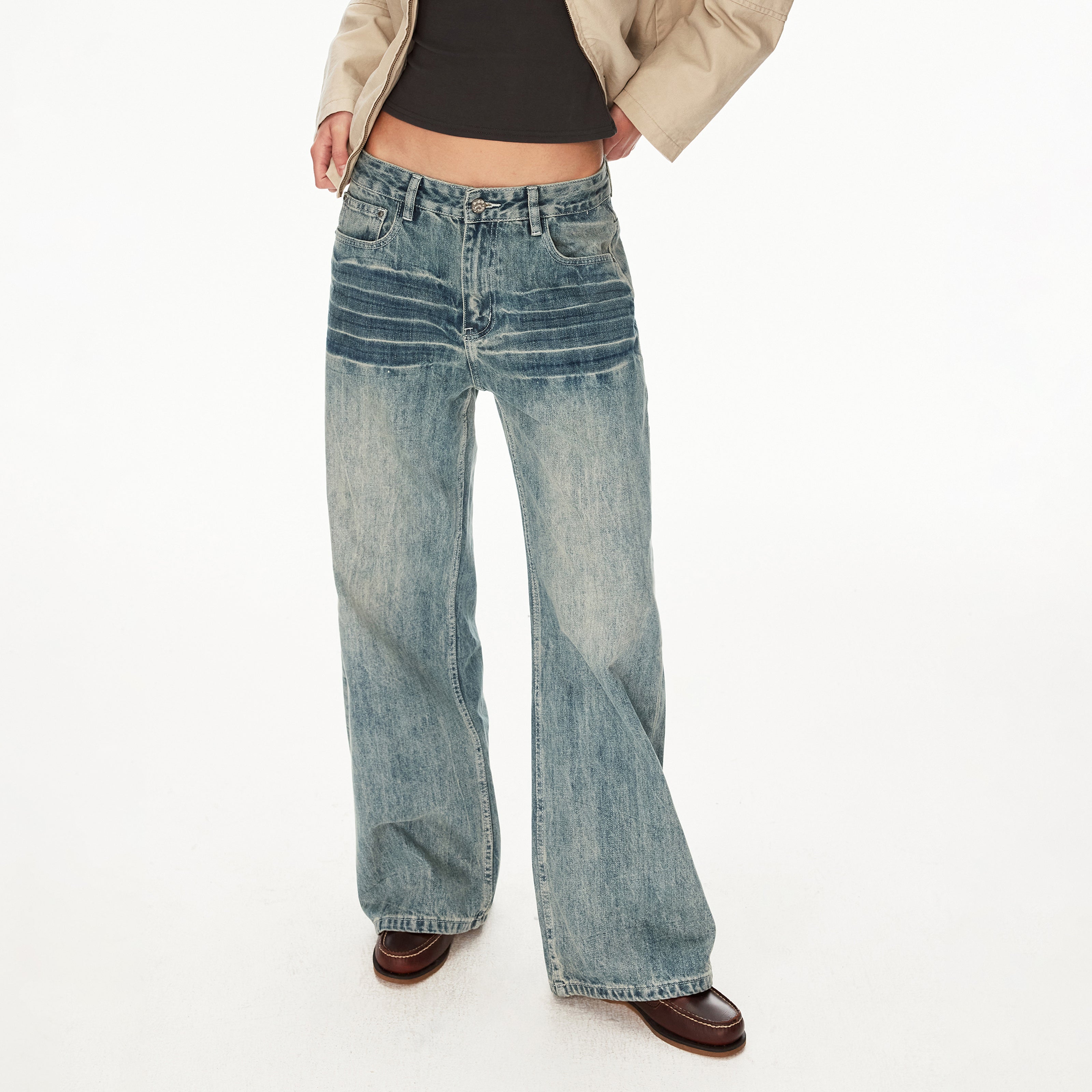 MADWIT VINTAGE HIGH STREET JEANS #CK5587