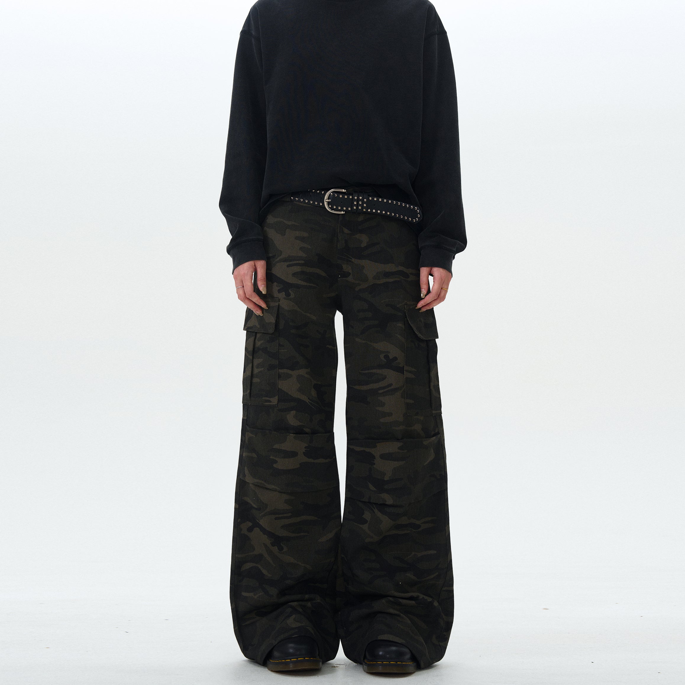 MADWITCH AMERICAN-STYLE CAMO CARGO PANTS #G1050