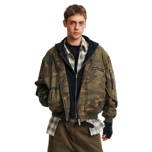 MADWITCH FAUX CAMO JACKET #AW25093