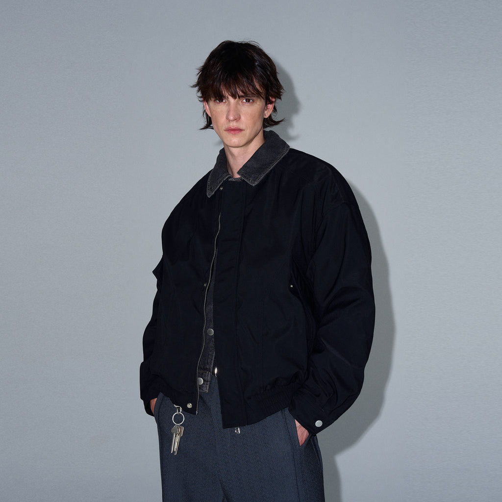 MADWITCH PATCHWORK LOOSE DOWN JACKET #18985