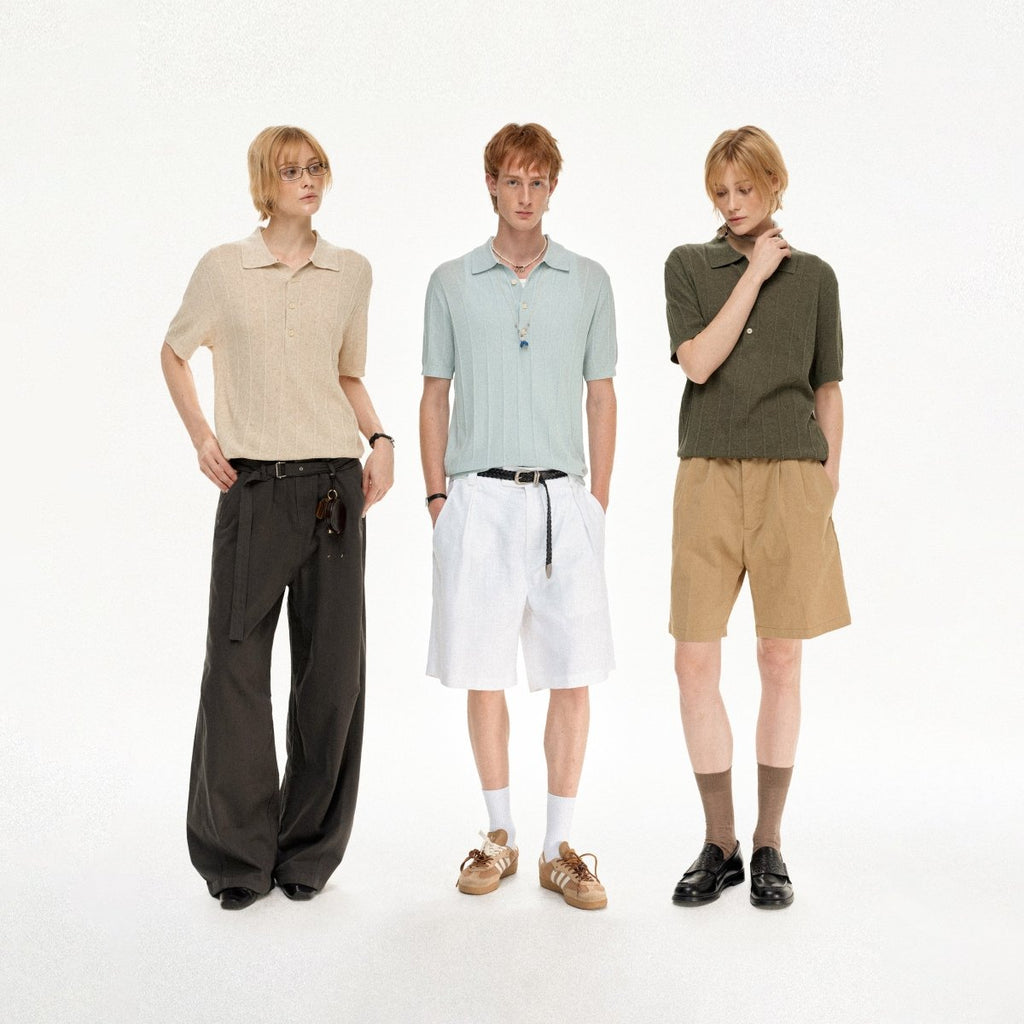 MADWITCH LINEN POLO SHIRT 32607 - MadWitch Store