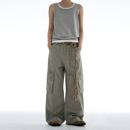 MADWITCH VINTAGE MULTI-POCKET CARGO PANTS #CK6650
