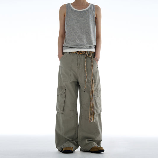 MADWITCH VINTAGE MULTI-POCKET CARGO PANTS #CK6650