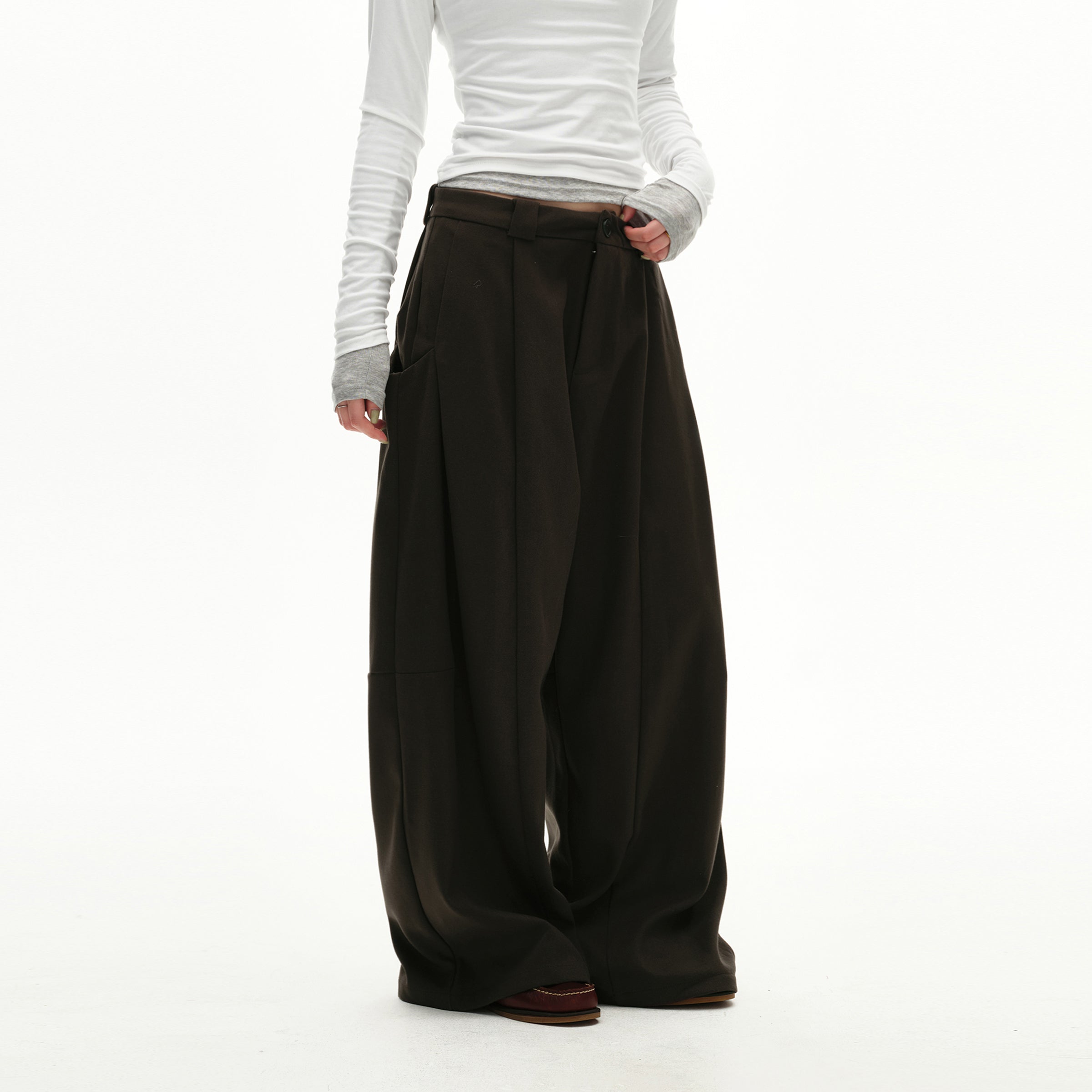 MADWITCH PLEAT DRAPE TROUSERS #UTU032