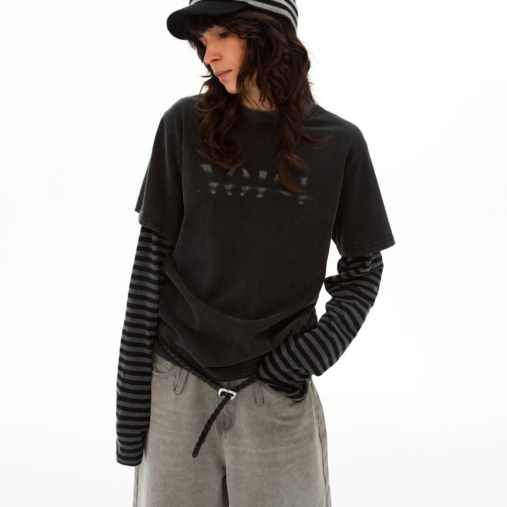 MADWITCH FAUX LAYER TEE #AW26049