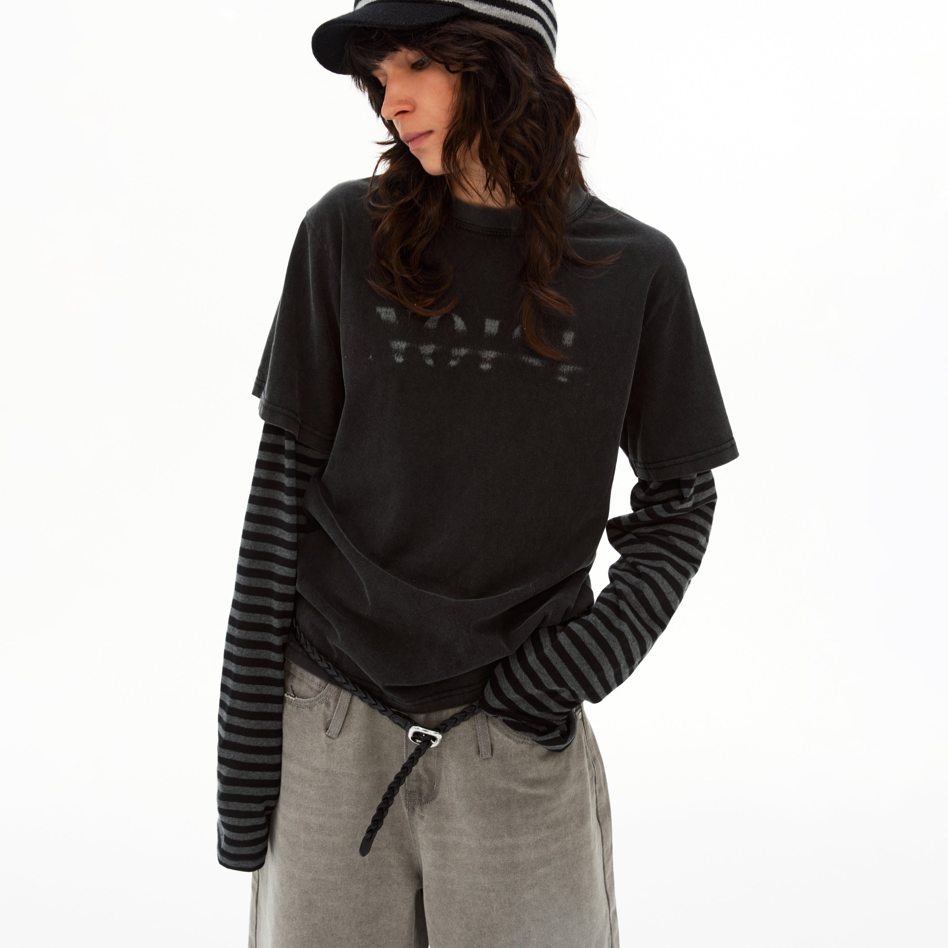 MADWITCH FAUX LAYER TEE #AW26049