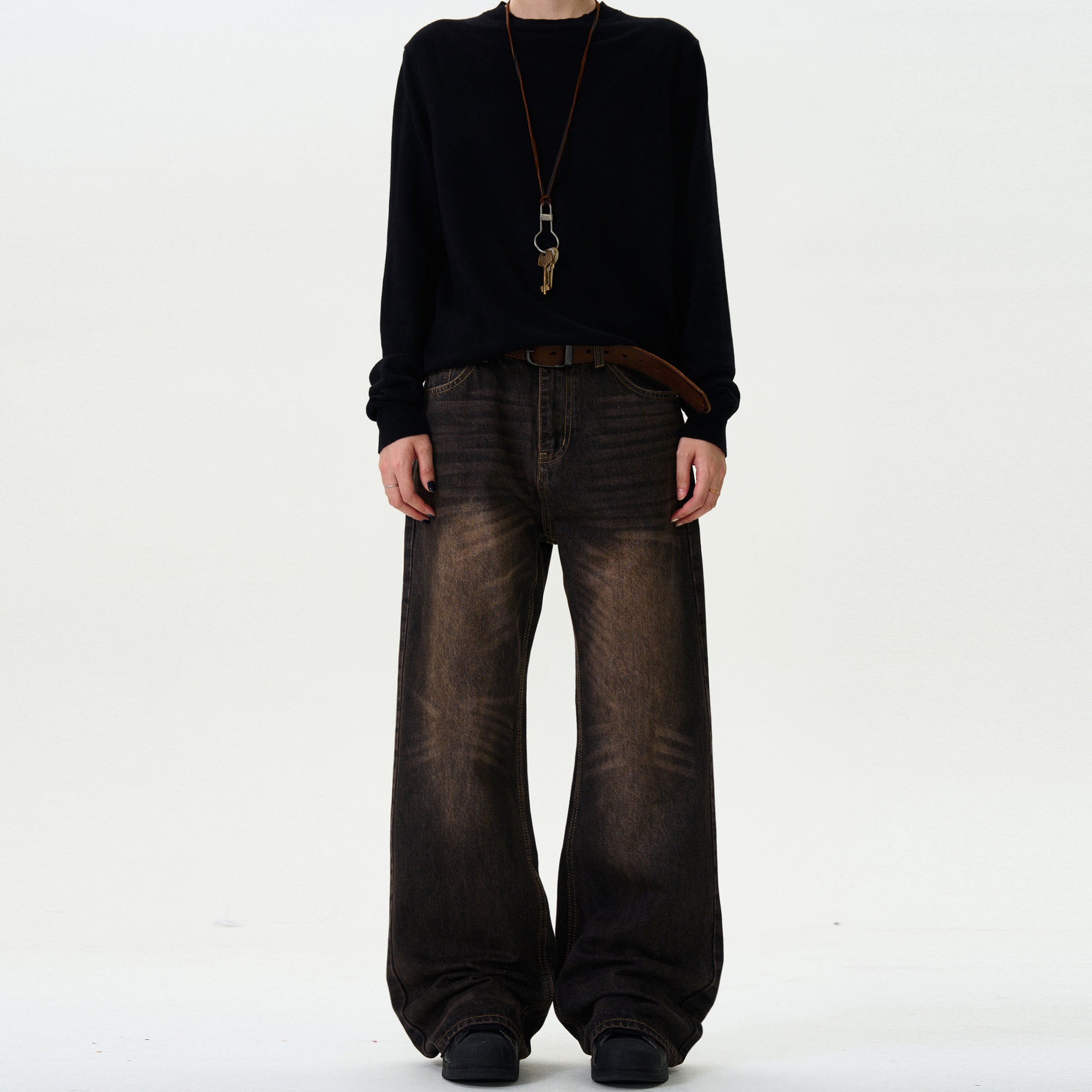 MADWITCH RETRO FLARED JEANS #G903