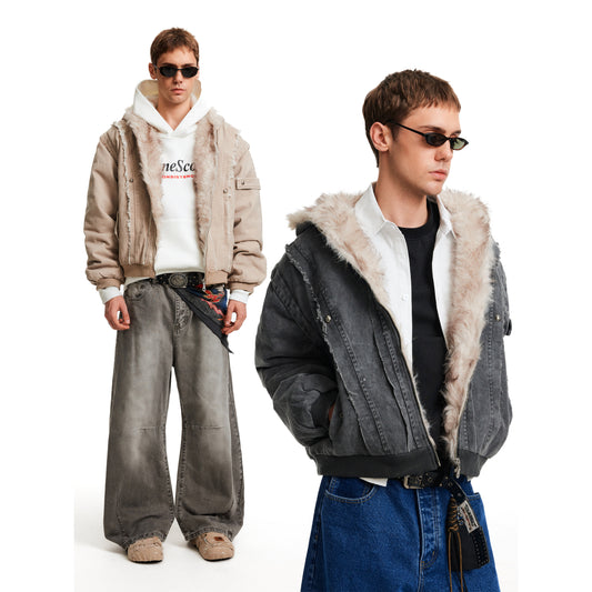 MADWITCH SHEAR CROP PARKA #BM325