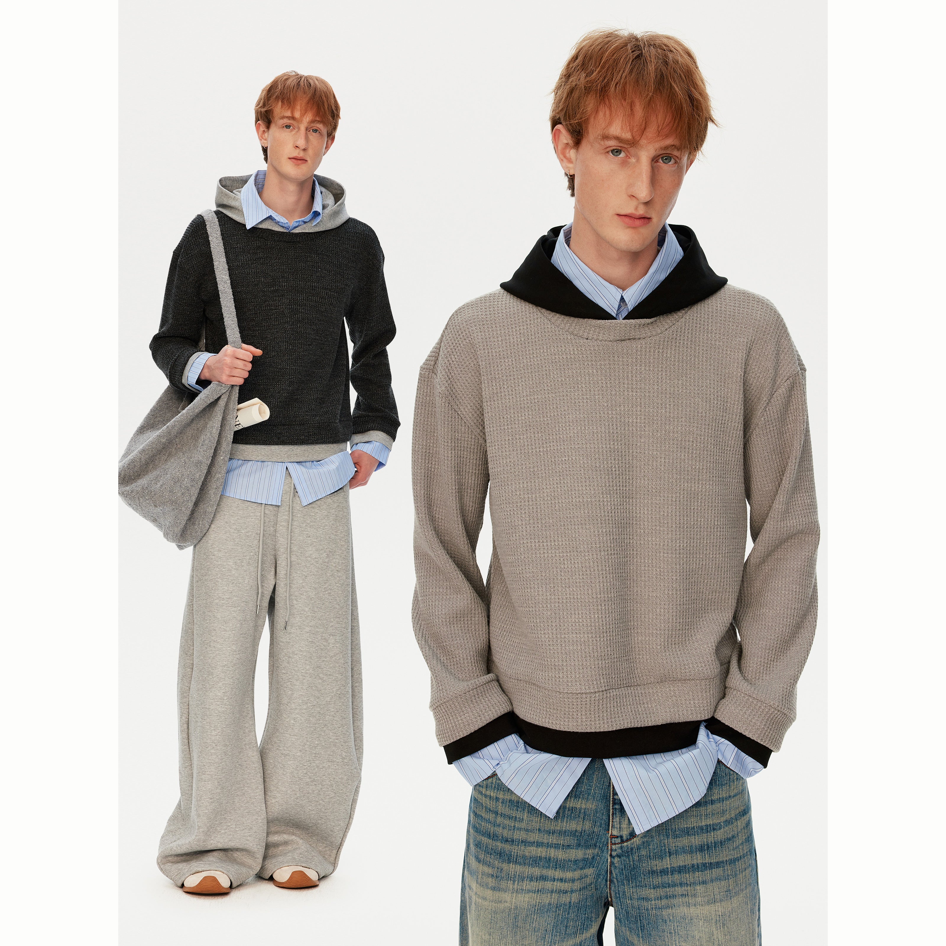 MADWITCH FAUX HOODED SWEATSHIRT #26012