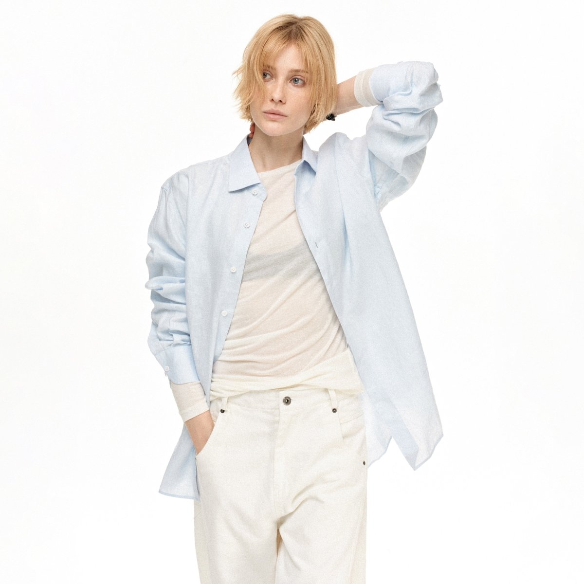 MADWITCH VINTAGE LINEN RELAXED SHIRT 36196 - MadWitch Store