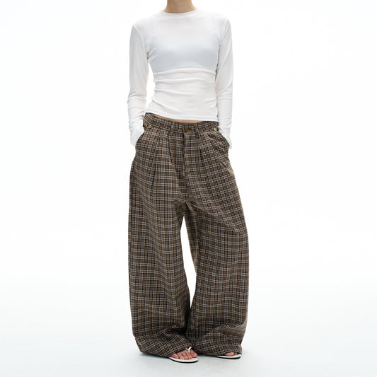 MADWITCH PLEAT TWEED PANTS #C950