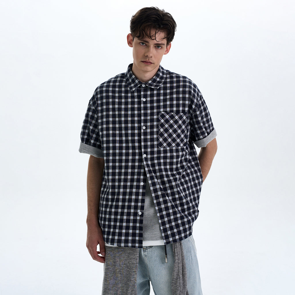 MADWITCH DETACHABLE HOODED SHORT SHIRT #RC218