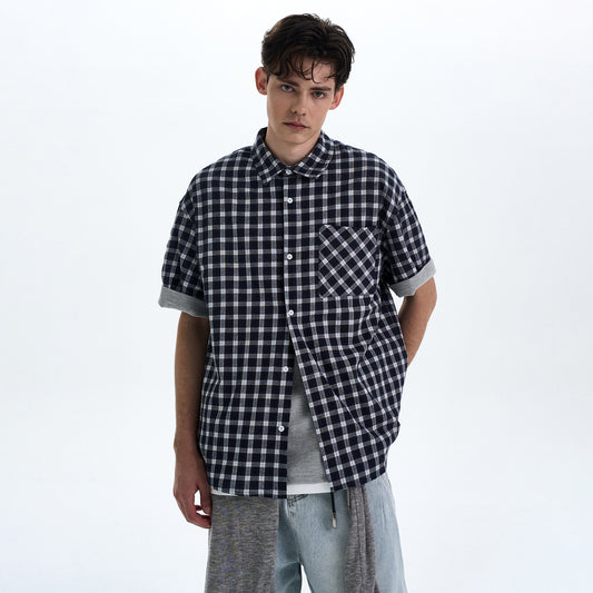 MADWITCH DETACHABLE HOODED SHORT SHIRT #RC218