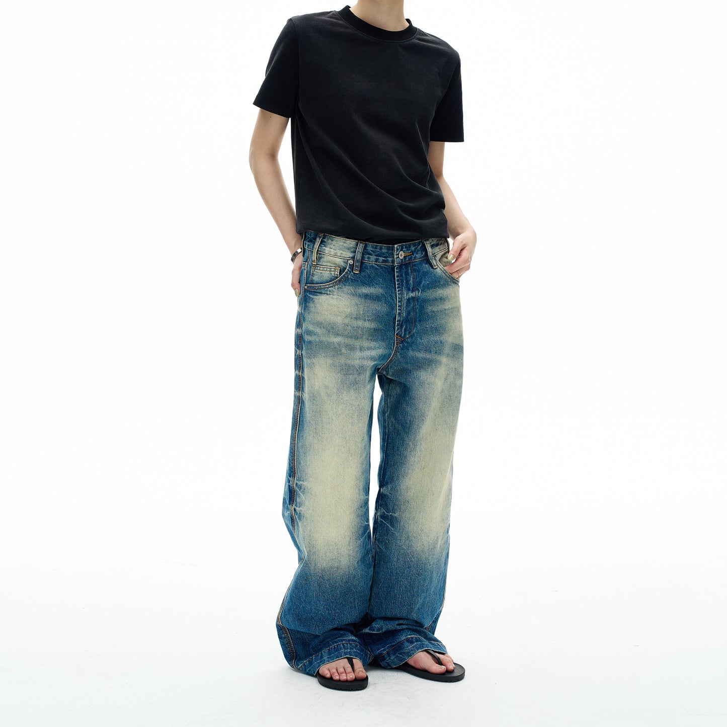 MADWITCH GRUNGE STRAIGHT DENIM #GPC5519