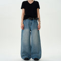 MADWITCH STAR PRINT WASHED DENIM JEANS #WHOA083