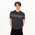 MADWITCH VINTAGE STRIPE ROUND NECK TEE #MD27494