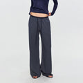 MADWITCH STRIPED LYOCELL WIDE-LEG TROUSERS #CN61103
