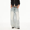 MADWIT DISTRESSED FADED JEANS #WH0A125