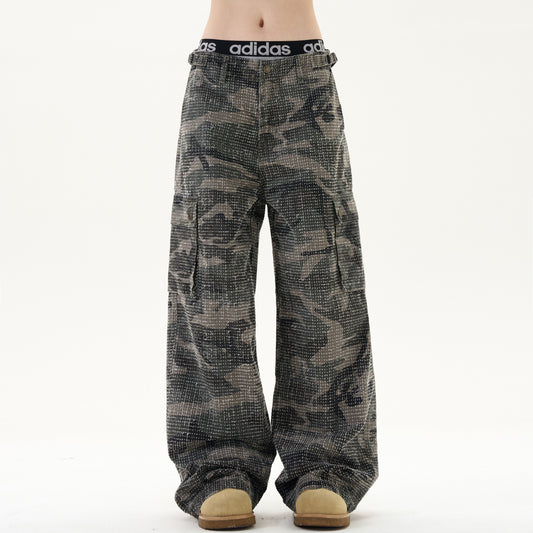 MADWITCH CAMO RELAXED CASUAL PANTS #CK3312