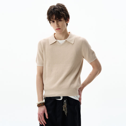 MADWITCH SILK-LIKE KNIT TSHIRT #YF902
