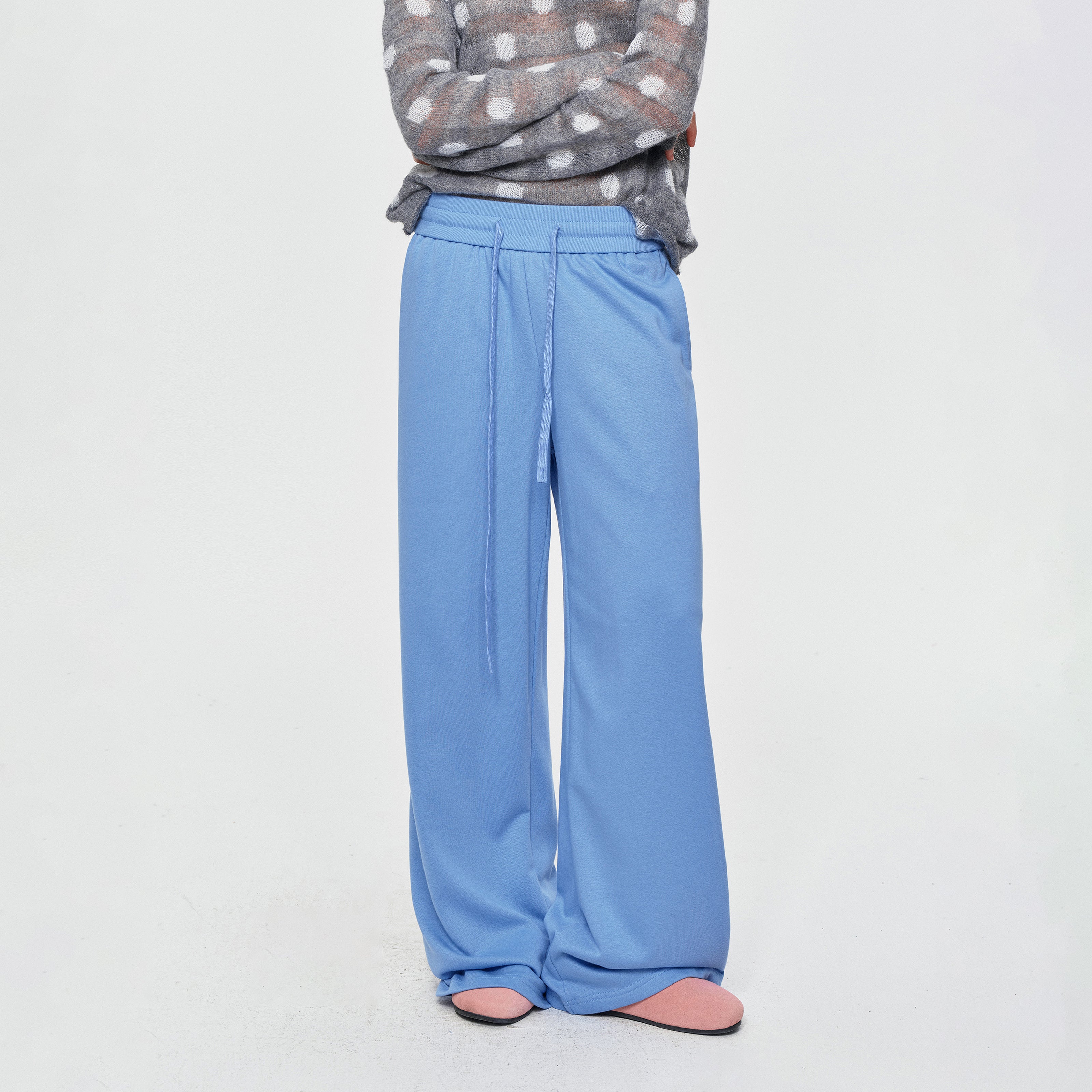 MADWITCH SOLID WIDE-LEG SWEATPANTS #CK61100