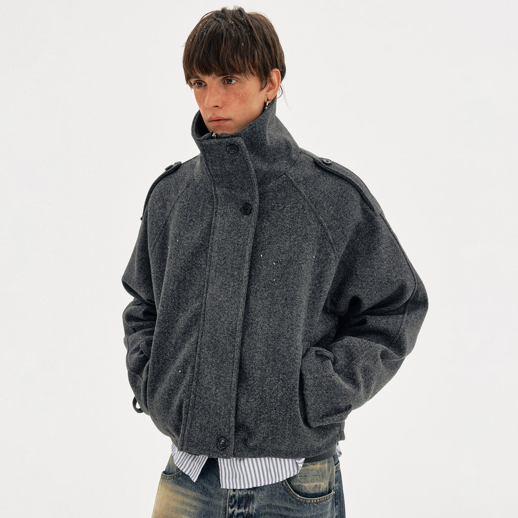 MADWITCH WOOL BOX PARKA #MY162