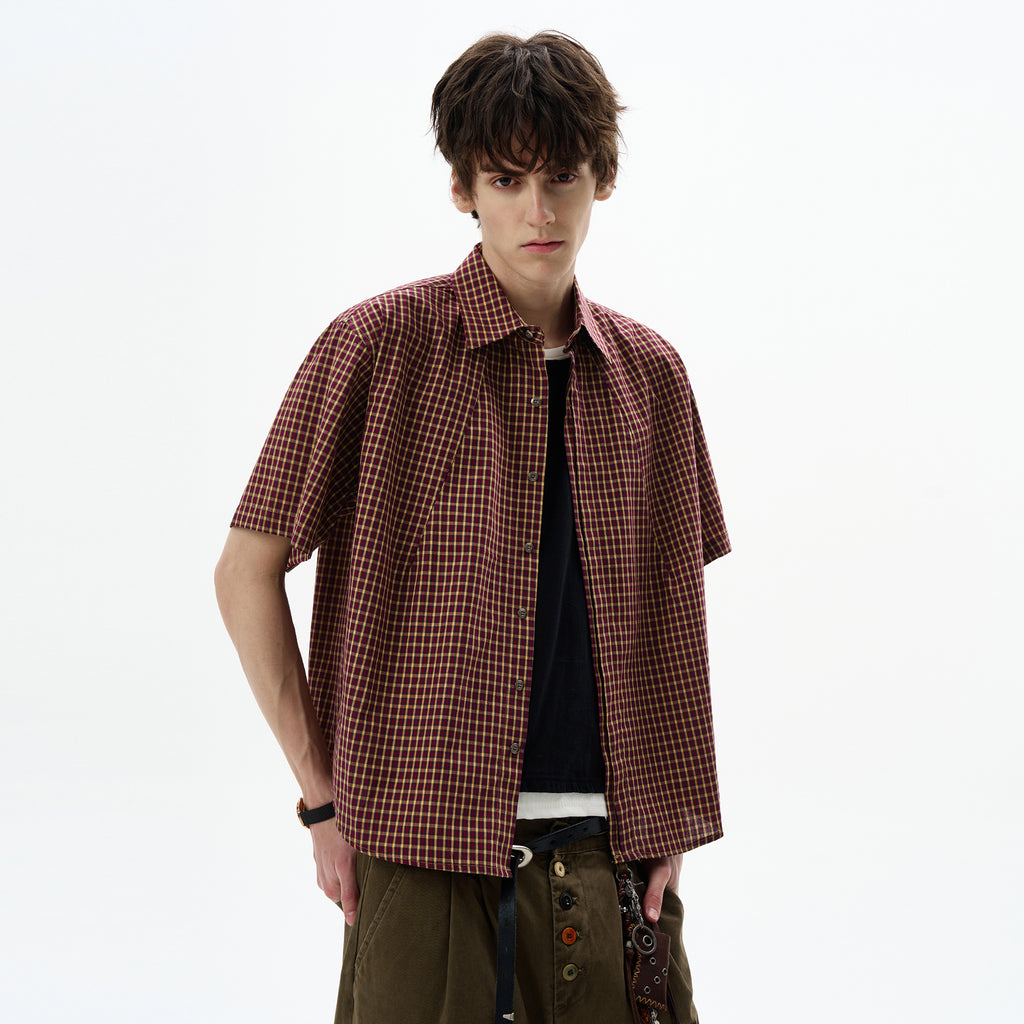 MADWITCH VINTAGE CHECKERED SHIRT #CW1201